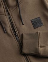 Sweatjacke - Kapuze - Braun