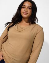 Tričko - lurex - b&eacute;žov&aacute;