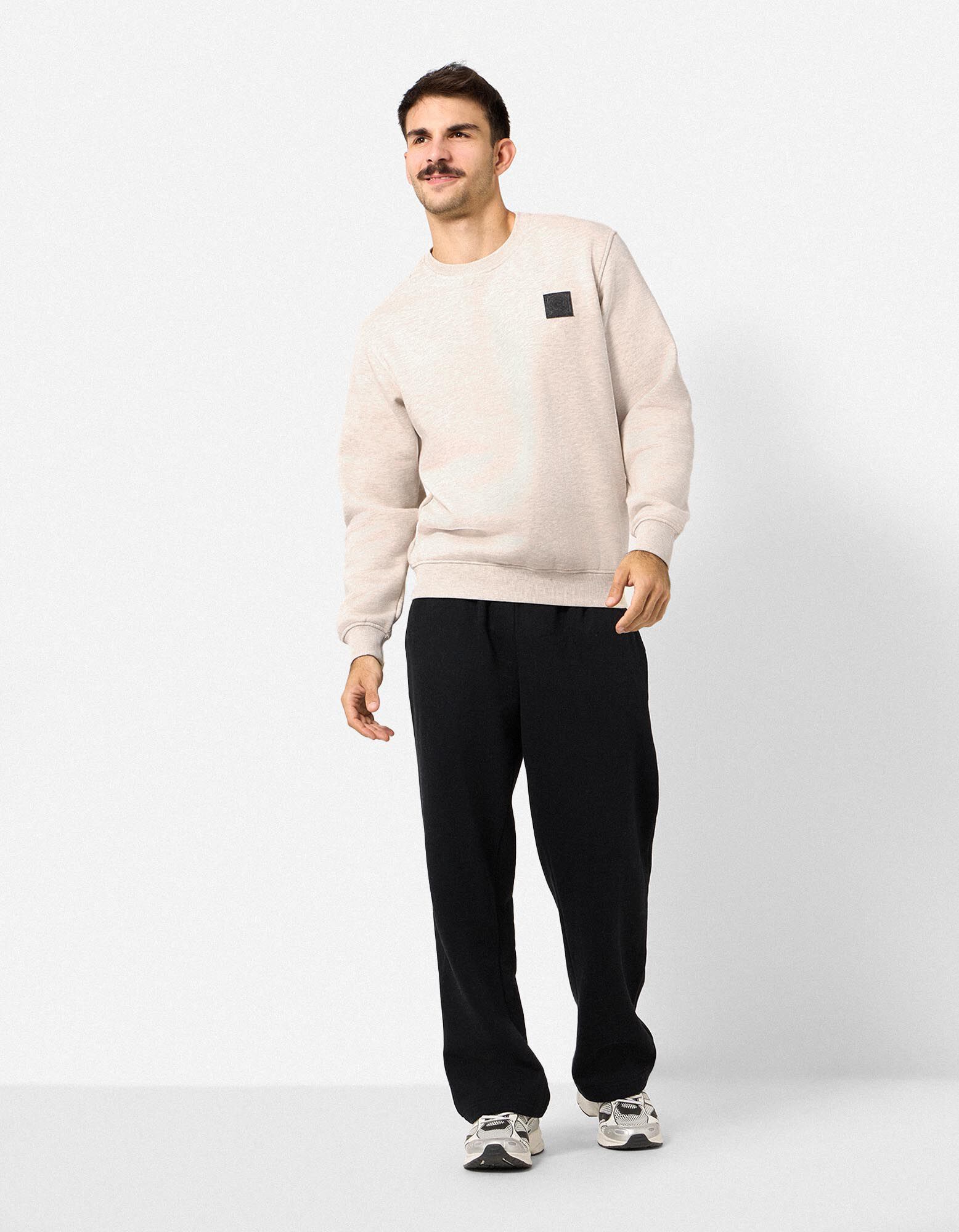 Sweatshirt - Relax Fit - Beige