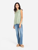 Blouseshirt - LENZING™ ECOVERO™ - groen