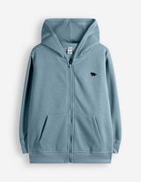 Sweatjacke - Oversized Fit - blau