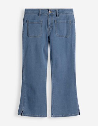 Caprihose - Regular Waist - blau