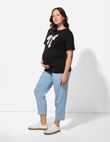 Umstandsshirt - Print - schwarz