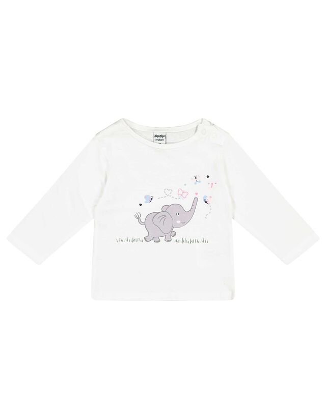 Maglia a manica lunga - Stampa - bianco