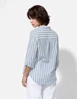 Blusa - Taschina sul petto - blu scuro