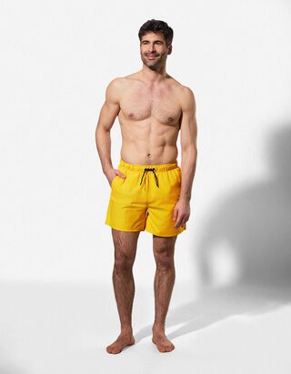 Badehose - einfarbig - gelb