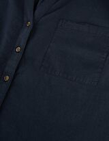 Camicia blusata - Maniche con risvolti fissi - blu scuro