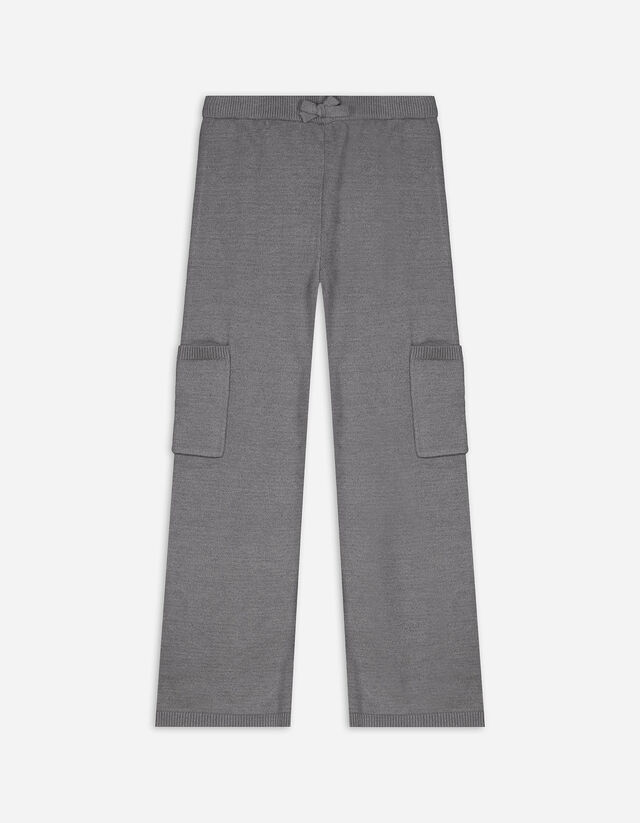 Hose - Aufgesetze Taschen - grau