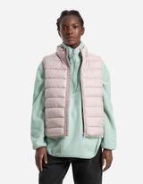 Prošívaná vesta - Stojáček - svetle šedá