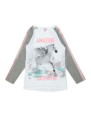 M&auml;dchen Longsleeve mit Print