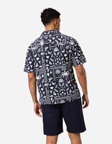Chemise - Imprim&eacute; all-over - bleu fonc&eacute;