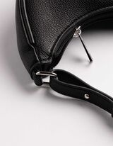 Handtasche - Lederoptik - schwarz