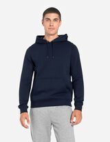 Hoodie - Baumwoll-Mix - dunkelblau