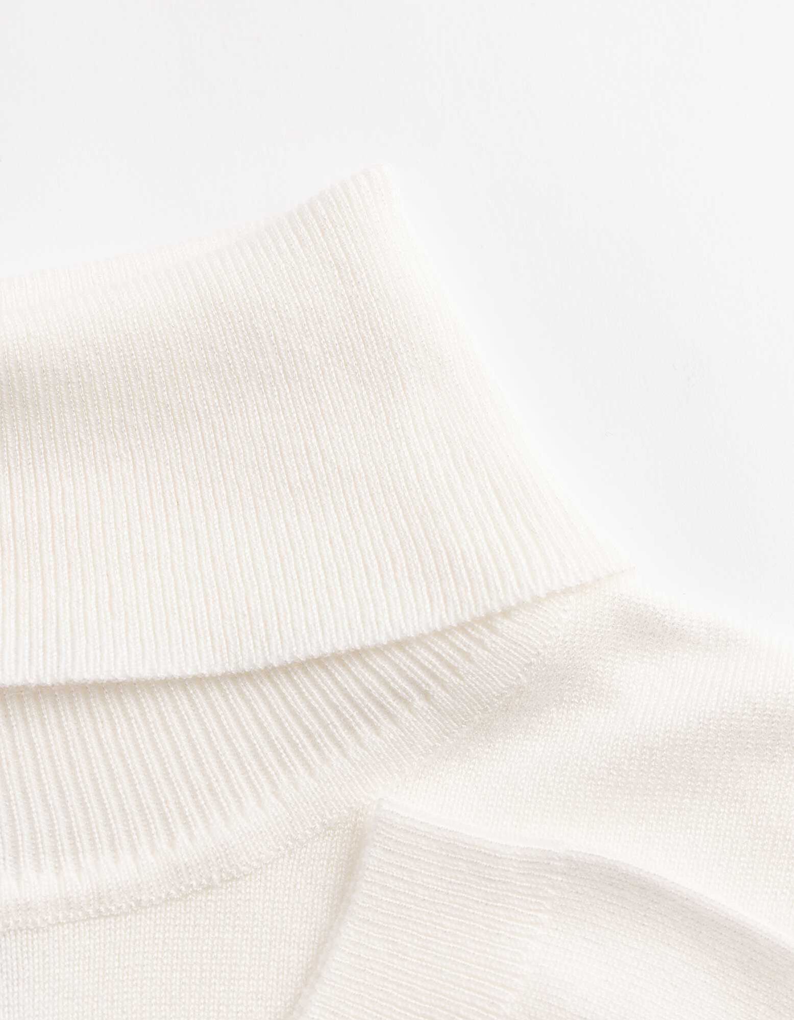 Pullover - Rollkragen - Off-White