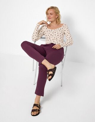 Broek - Regular fit - Paars