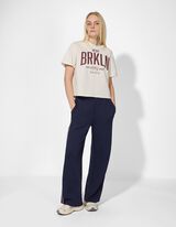 T-Shirt - Baumwoll-Mix - wei&szlig;