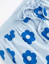 Pižaminės kelnės - Įvertas raištelis apačioje - sviesiai melynas