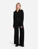 Palazzo pantalone - Elastični pojas - crno