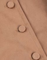 Gilet - Imitazione di camoscio - marrone