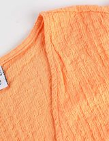 Blouseshirt - Geknoopt detail - oranje