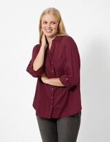 Hemdbluse - Brusttasche - Lila
