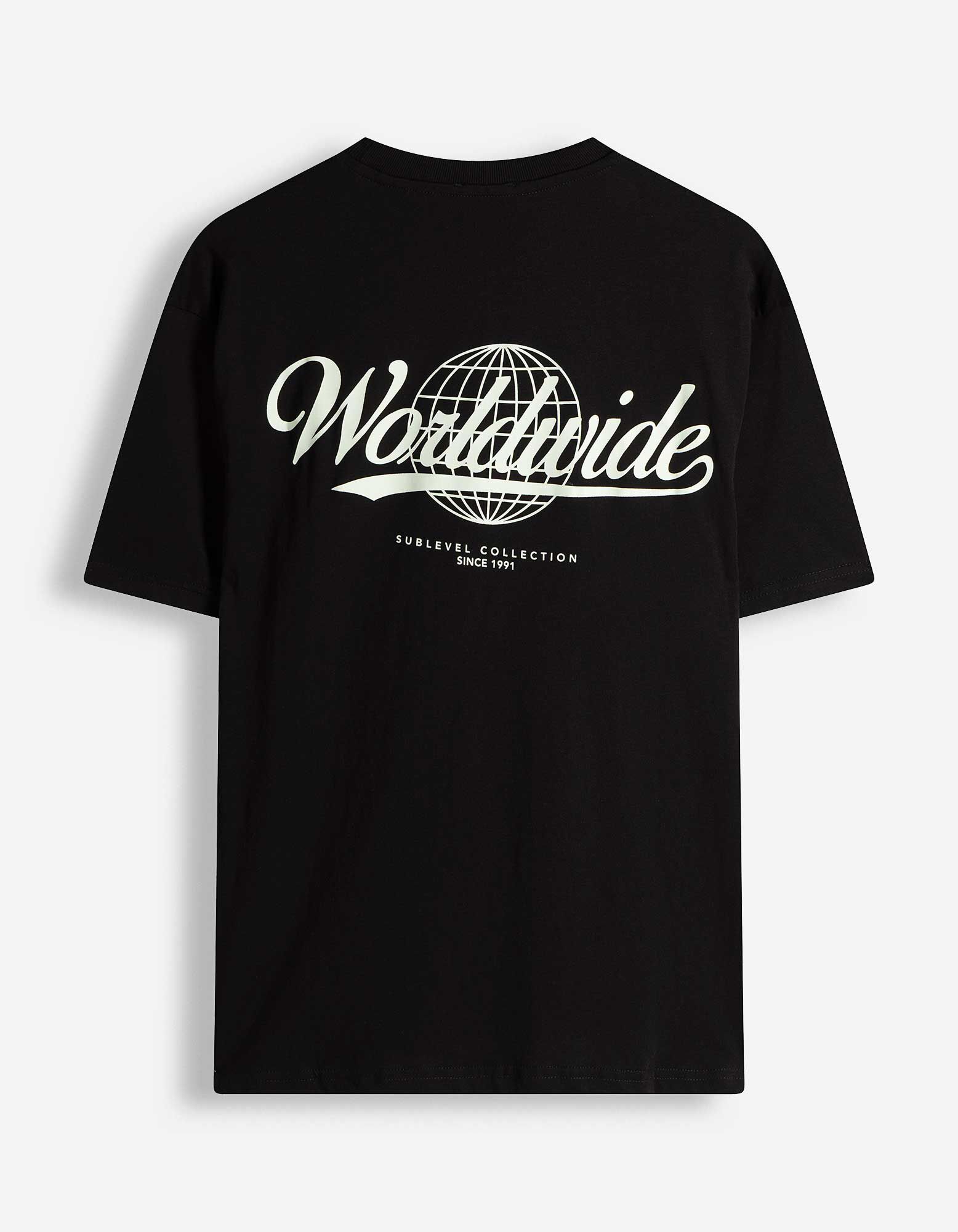 T-Shirt - R&uuml;ckenprint - schwarz