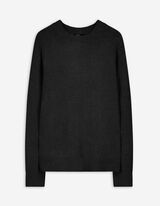 Pullover - Rundhals-Ausschnitt - schwarz