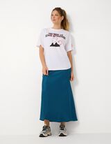 Rock - Satin - Dunkelblau