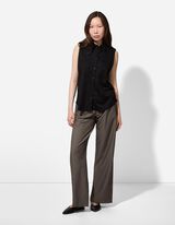 Hlače - Kroj Wide Fit - svetlo rjava