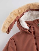 Parka - eemaldatav kunstkarusnahk - helepruun