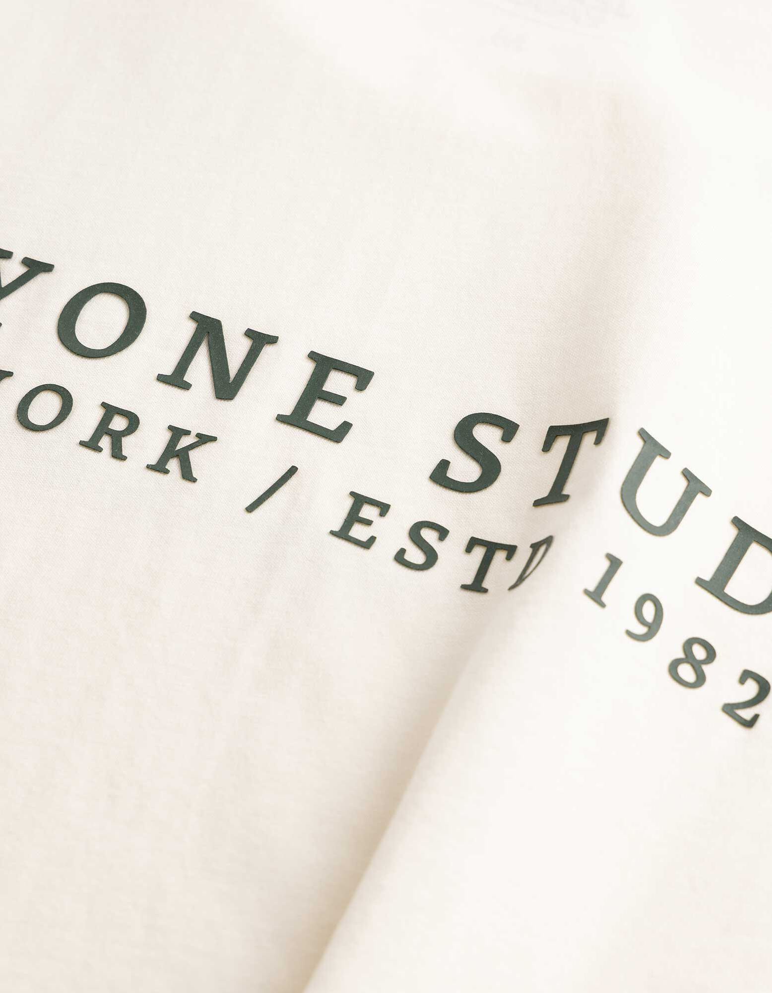 T-Shirt - einfarbig - Off-White