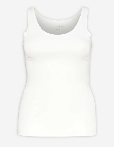 Takko Damen Top - Schnelltrocknendes Material Plus Size weiß 42/44