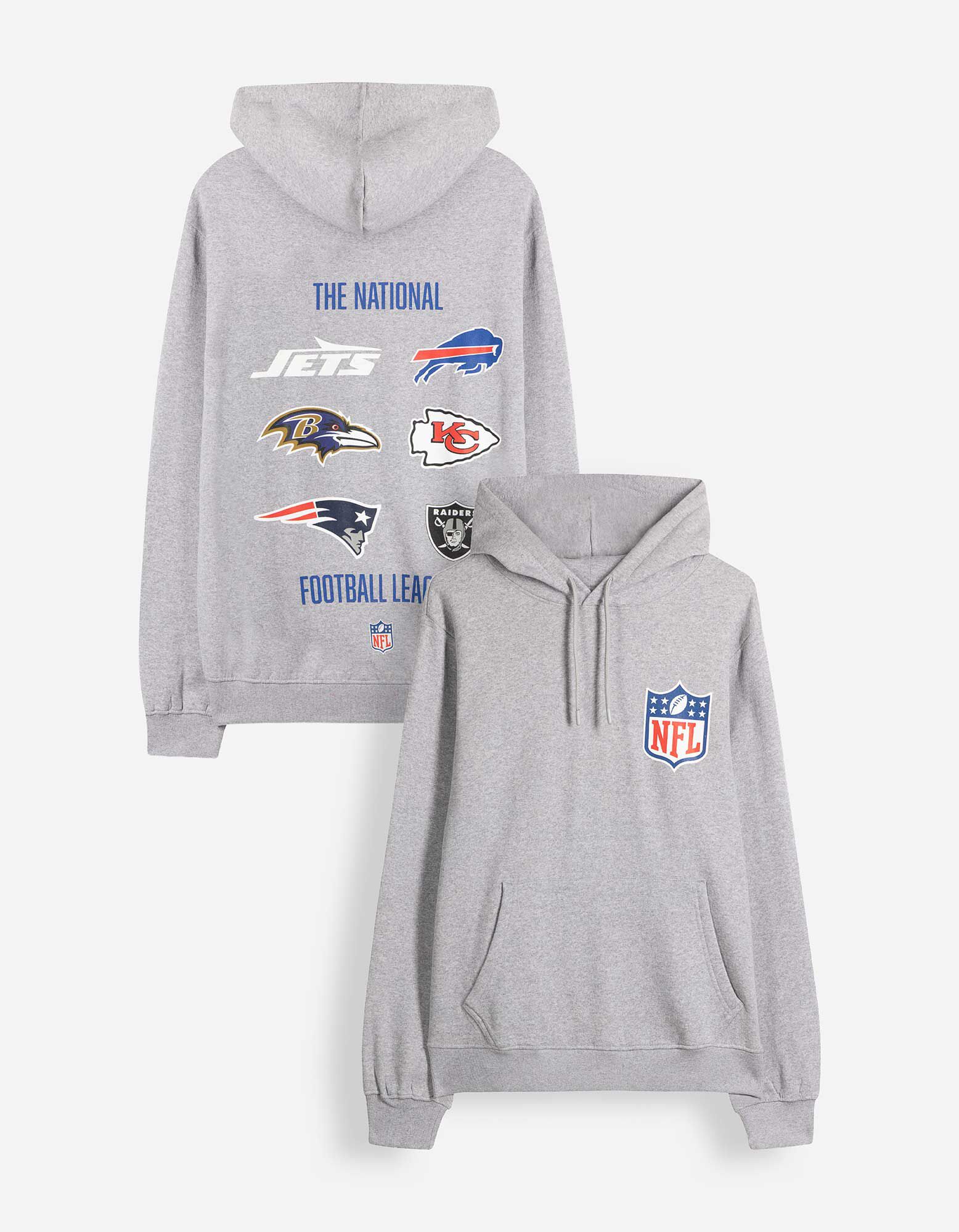 Hoodie - NFL - Hellgrau