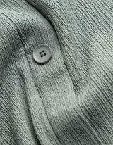 Blusenshirt - Knopfleiste - Petrol