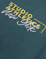 Tričko - Nadměrn&yacute; střih Oversized Fit - tmave zelena