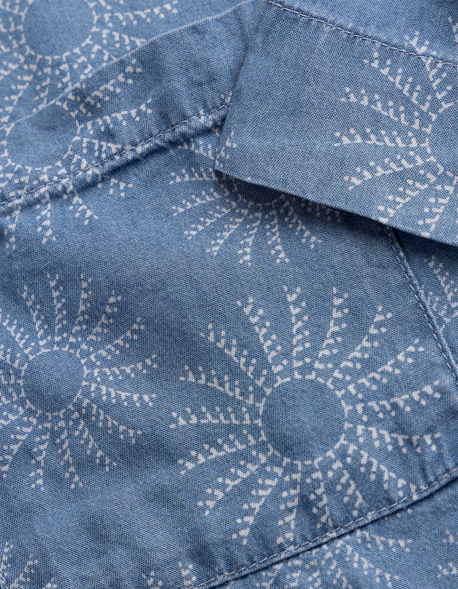 Bluse - mid blue denim - blau