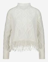 Damen Pullover - mit Fransen