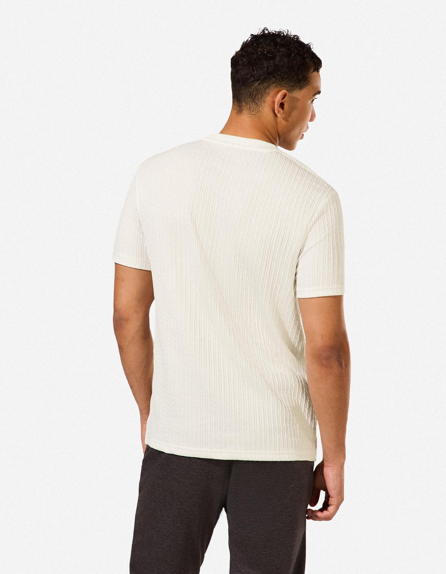 T-Shirt - einfarbig - Wei&szlig;