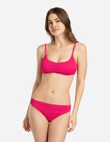 Bikinový vrchný diel - Štruktúrovaný materiál - pink