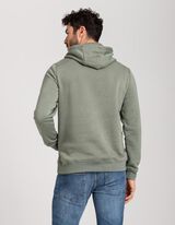 Felpa con cappuccio - Stampa frontale - verde scuro