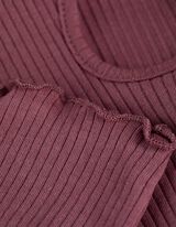 Hosszú ujjú felső - Kivágások - mélyvörös