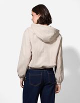 Bunda - Nadměrný střih Oversized Fit - béžová