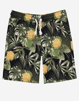 Pantaloncini - Fantasia floreale - blu scuro