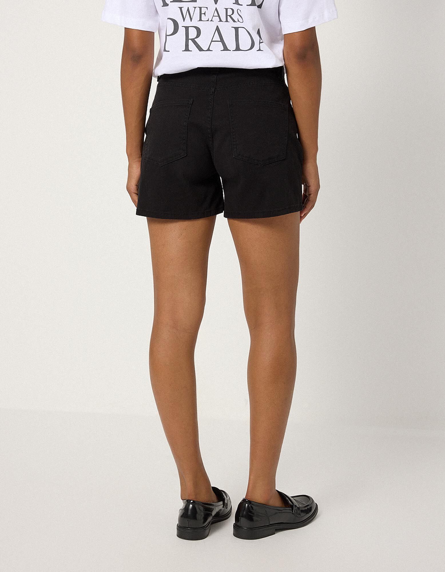 Shorts - Twill - Schwarz