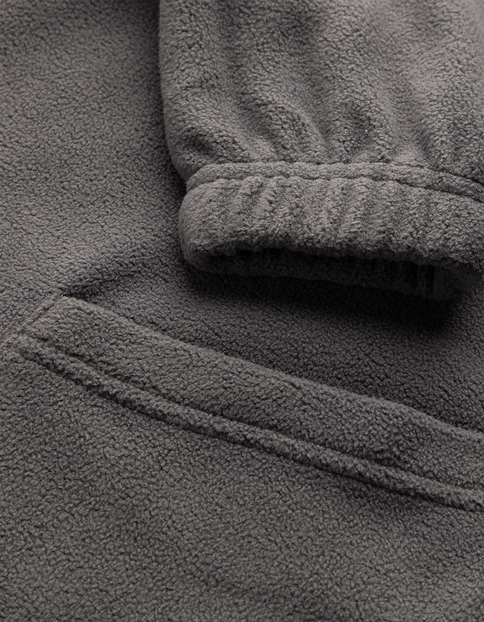 Fleecepullover - Oversized Fit - Dunkelgrau