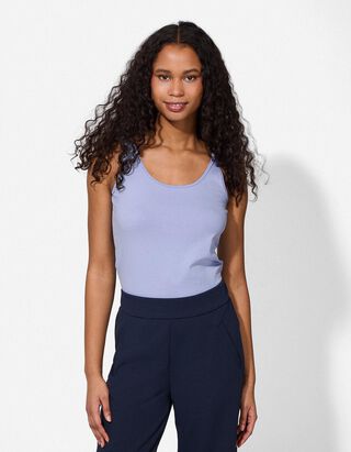 Top - Stretchanteil - hellblau