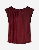 Bluse - einfarbig - dunkelrot