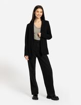 Marynarka - dżersej - czarny