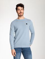 Pullover - logomotiiv - helesinine