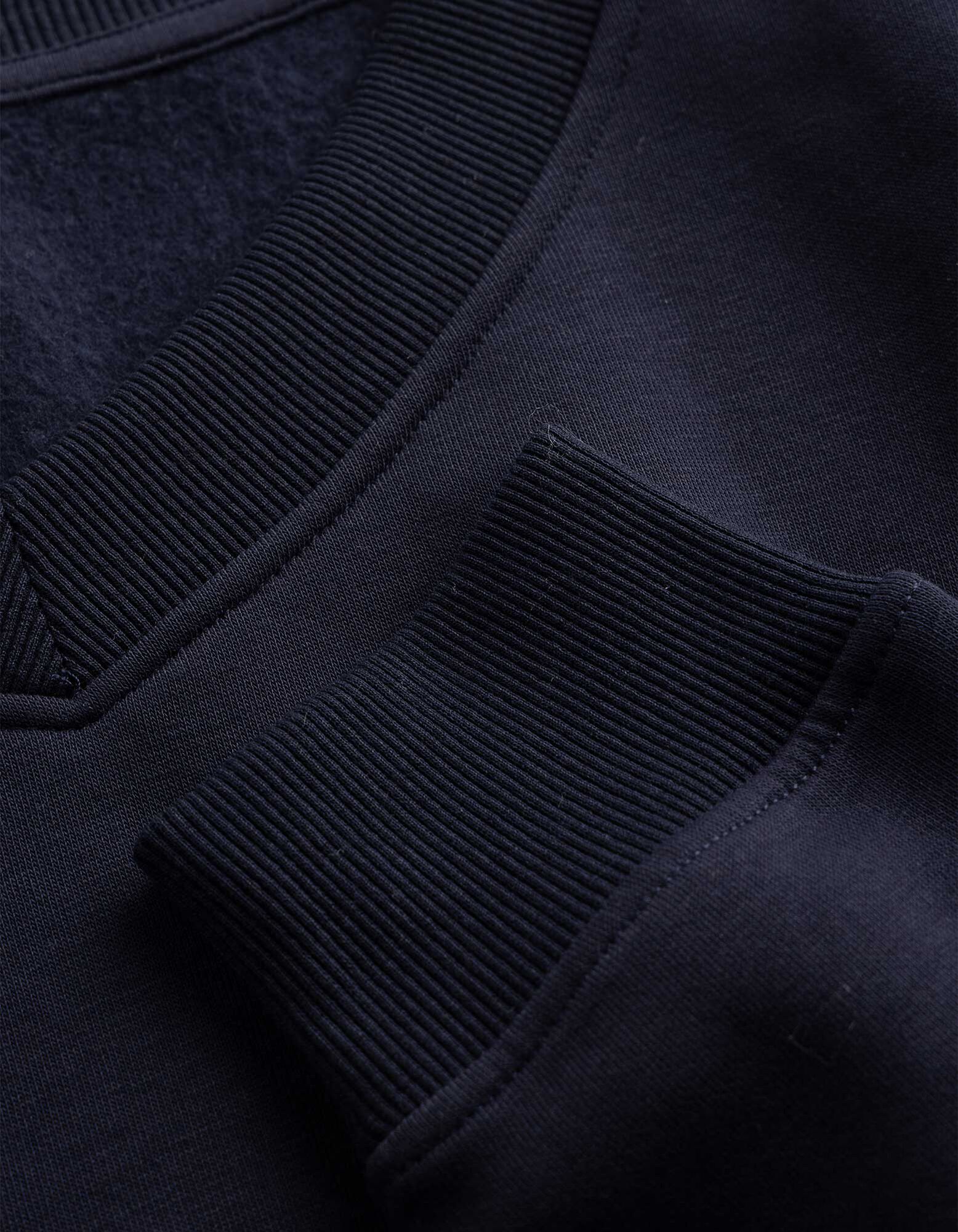 Sweatshirt - V-Ausschnitt - Dunkelblau